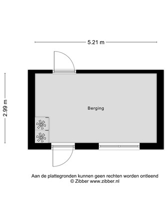 Plattegrond - Beukenlaan 6, 4791 AT Klundert - 456171_2D_Berging_Beukenlaan_6_Klundert_04.jpg