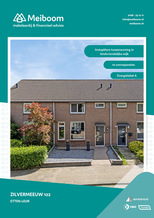 Brochure - Zilvermeeuw 122, 4872 RT ETTEN-LEUR (1) - Zilvermeeuw 122, 4872 RT Etten-Leur