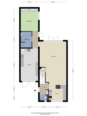 Plattegrond - Coupure 17, 4652 GK Steenbergen - 438738_2D_Begane_grond_Coupure_17_Steenbergen_01.jpg