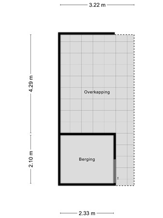 Plattegrond - Azelmastraat 13, 4761 AB Zevenbergen - 448921_2D_Berging_Azelmastraat_13_Zevenbergen_04.jpg