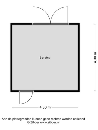 Plattegrond - Schanspoort 12, 4791 HC Klundert - 462017_2D_Berging_Schanspoort_12_Klundert_02.jpg