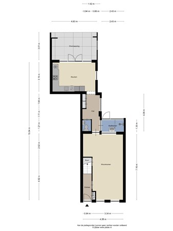 Plattegrond - Wilhelminaplein 8, 4782 AB Moerdijk - 469485_2D_Begane_grond_Wilhelminaplein_8_Moerdijk_01.jpg