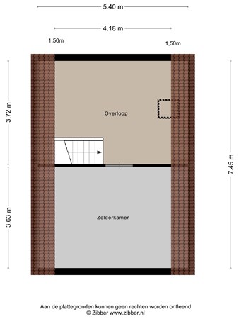 Plattegrond - Wilhelminaplein 8, 4782 AB Moerdijk - 469485_2D_Bijgebouw_1_Wilhelminaplein_8_Moerdijk_05.jpg