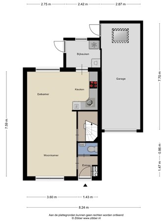 Plattegrond - Julianastraat 60, 4782 AP Moerdijk - 471261_2D_Begane_Grond_Julianastraat_60_Moerdijk_01.jpg