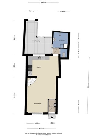 Plattegrond - Schoolstraat 38, 4772 RC Langeweg - 473519_2D_Begane_Grond_Schoolstraat_38_Langeweg_01.jpg