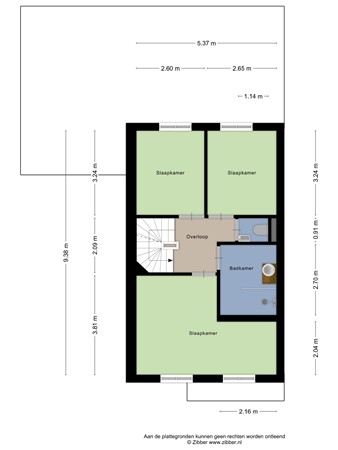 Plattegrond - Waterlinie 132, 4652 GB Steenbergen - 174588136_1563154_water_eerste_verdiepi_first_design_20250705_897050.jpg