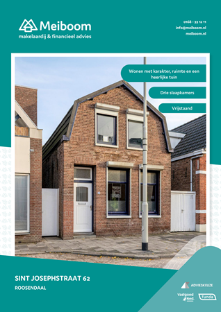 Brochure - Sint Josephstraat 62, 4702 CX ROOSENDAAL (1) - Sint Josephstraat 62, 4702 CX Roosendaal