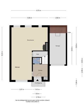 Plattegrond - Kerkdijk 14B, 4927 BH Hooge Zwaluwe - 179157934_1590342_kerkd_begane_grond_first_design_20251111_3fd76d.jpg