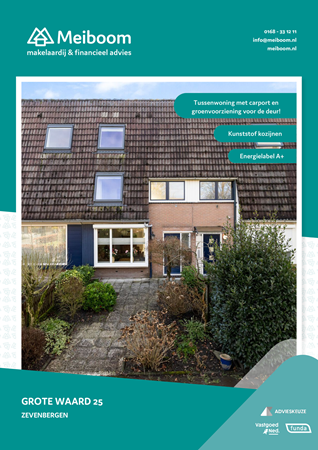 Brochure - Grote Waard 25, 4761 MR ZEVENBERGEN (1) - Grote Waard 25, 4761 MR Zevenbergen