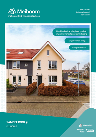 Brochure - Sandefjord 31, 4791 DG KLUNDERT (1) - Sandefjord 31, 4791 DG Klundert