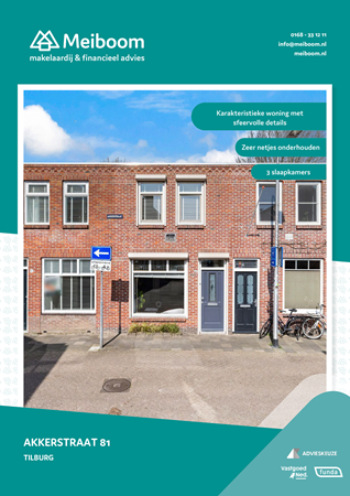 Brochure - Akkerstraat 81, 5025 MG TILBURG (1) - Akkerstraat 81, 5025 MG Tilburg