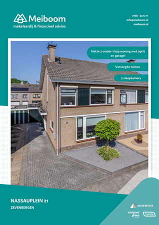 Brochure - Nassauplein 21, 4761 GK ZEVENBERGEN (1) - Nassauplein 21, 4761 GK Zevenbergen