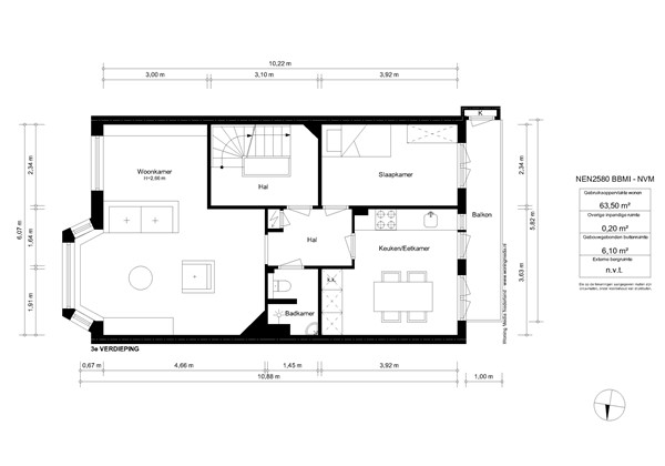 Van Walbeeckstraat 87-3, 1058 CM Amsterdam - 