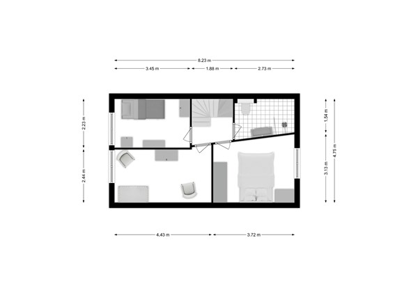 Jan de Louterstraat 81, 1063 KX Amsterdam - Jan de Louterstraat 81 - Amsterdam - Eerste verdieping - 2D .jpeg