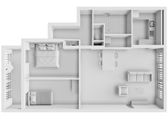 Erich Salomonstraat 466 - Amsterdam - Appartement - 3D.jpeg