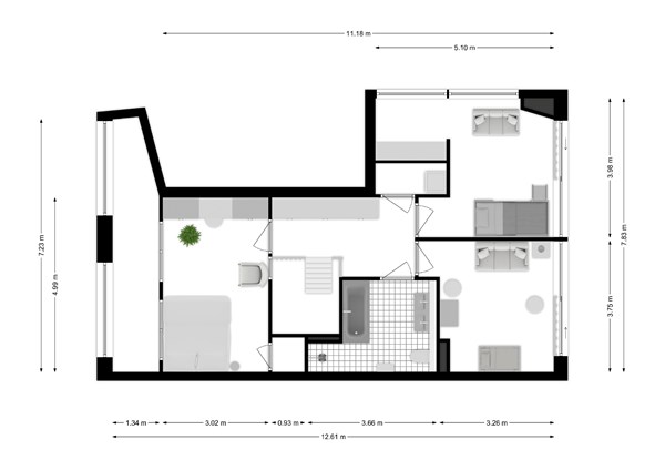 Houthavenkade 85, 1014 ZB Amsterdam - Houthavenkade 85 - Amsterdam-Eerste verdieping - 2D.jpg