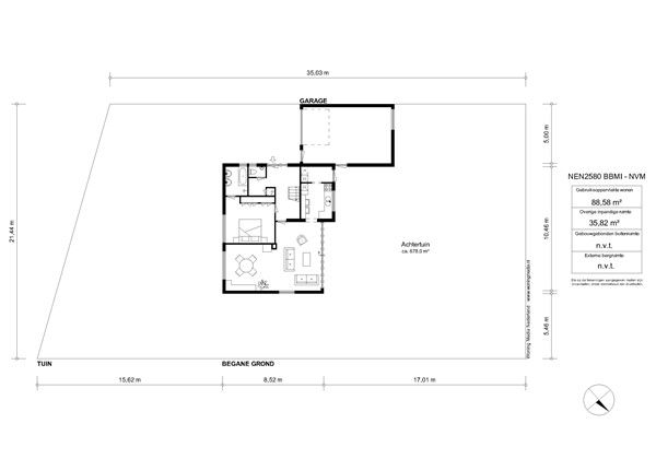 Arubalaan 4, 1213 VG Hilversum - Arubalaan 4 - Hilversum-Perceeltekening.jpg