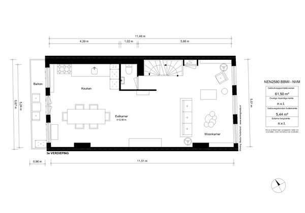 Van Oldenbarneveldtstraat 14-3, 1052 KA Amsterdam - Van Oldenbarneveldtstraat 14-3  -  Amsterdam-Derde verdieping.jpg