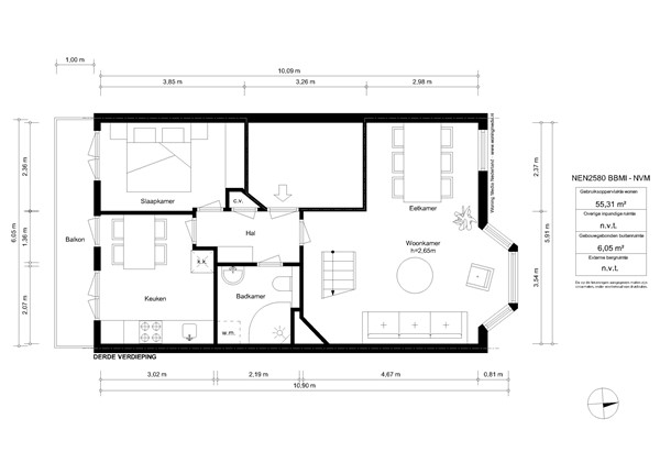 Vogelenzangstraat 51-3, 1058 SP Amsterdam - Vogelenzangstraat 51-3 - Amstedam-3e_verdieping.jpg