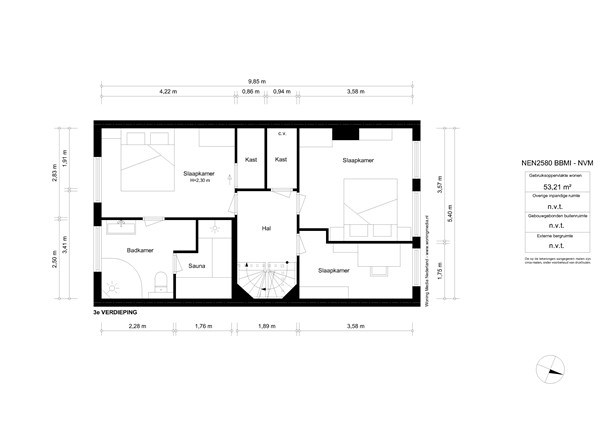 Nieuwe Kerkstraat 6-2, 1018 EA Amsterdam - Nieuwe Kerkstraat 6-2 - Amsterdam - 3e_verdieping.jpg