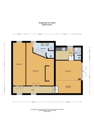 Floorplan - Singelstraat 28, 1398 BN Muiden