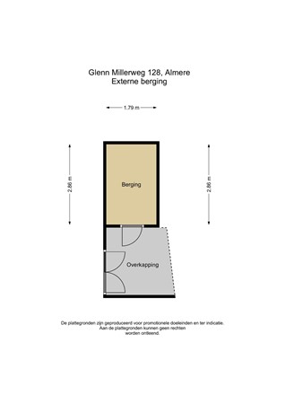 Floorplan - Glenn Millerweg 128, 1311 RW Almere