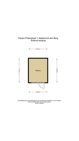 Floorplan - Paulus Potterstraat 1, 1394 EZ Nederhorst den Berg