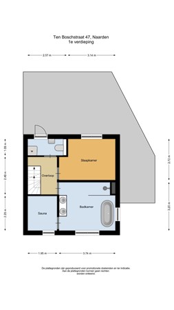 Floorplan - Ten Boschstraat 47, 1411 VH Naarden