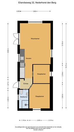 Floorplan - Eilandseweg 32C092, 1394 JG Nederhorst den Berg