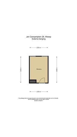 Floorplan - Jan Campertplein 26, 1382 SW Weesp