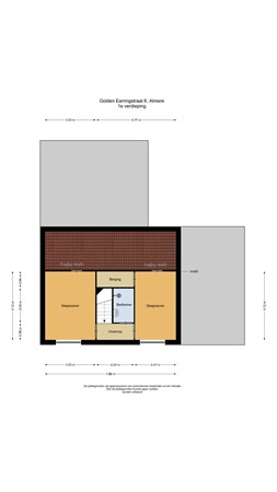 Floorplan - Golden Earringstraat 6, 1311 JN Almere