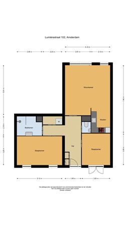 Floorplan - Lumièrestraat 102, 1087 KH Amsterdam