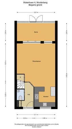 Floorplan - Waterhoen 4, 1399 KH Muiderberg