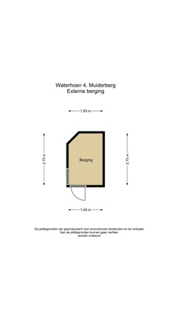 Floorplan - Waterhoen 4, 1399 KH Muiderberg