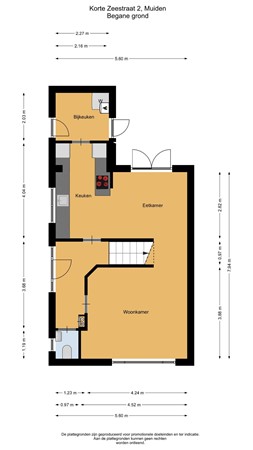 Floorplan - Korte Zeestraat 2, 1398 BH Muiden