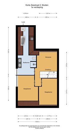 Floorplan - Korte Zeestraat 2, 1398 BH Muiden