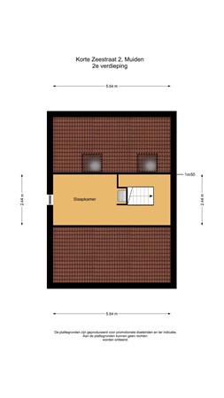 Floorplan - Korte Zeestraat 2, 1398 BH Muiden