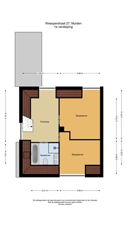 Floorplan - Weesperstraat 27, 1398 XT Muiden