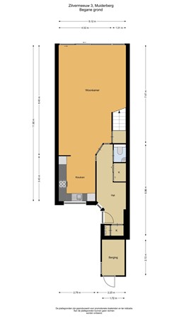 Floorplan - Zilvermeeuw 3, 1399 KK Muiderberg