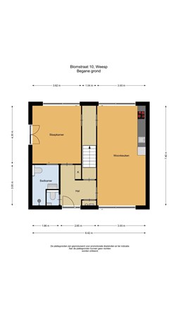 Floorplan - Blomstraat 10, 1382 AJ Weesp