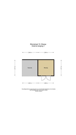 Floorplan - Blomstraat 10, 1382 AJ Weesp