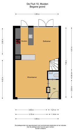 Floorplan - De Fluit 10, 1398 BZ Muiden