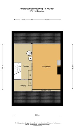 Floorplan - Amsterdamsestraatweg 13, 1398 BR Muiden