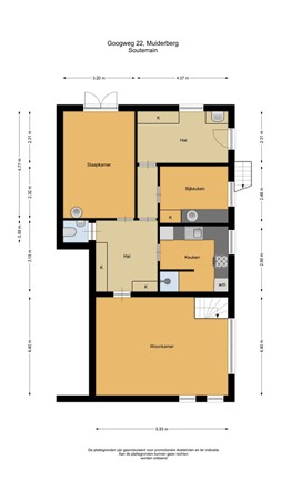 Floorplan - Googweg 22, 1399 ER Muiderberg