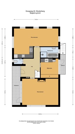 Floorplan - Googweg 22, 1399 ER Muiderberg