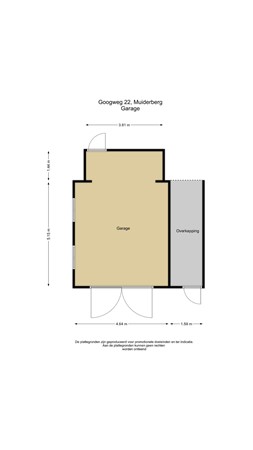 Floorplan - Googweg 22, 1399 ER Muiderberg