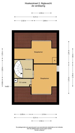 Floorplan - Hoekerstraat 2, 1393 NR Nigtevecht