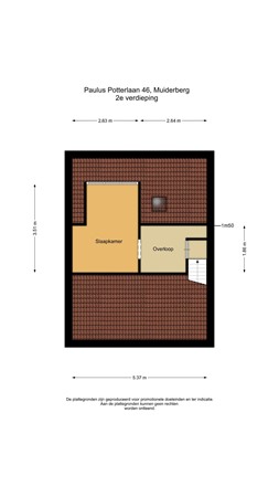 Floorplan - Paulus Potterlaan 46, 1399 XC Muiderberg