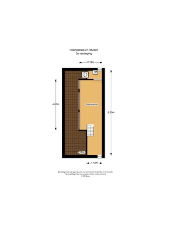 Floorplan - Hellingstraat 27, 1398 AT Muiden