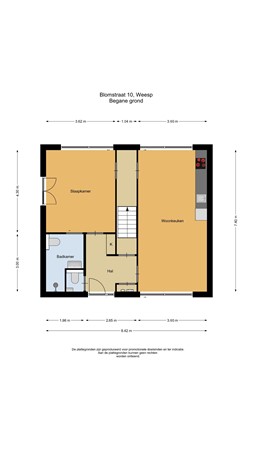 Floorplan - Blomstraat 10, 1382 AJ Weesp